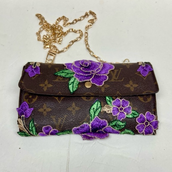 Louis Vuitton Brown Mono Long Wallet Crossbody (TH0011) - Picture 4 of 15